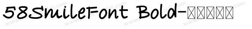 58SmileFont Bold字体转换